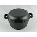 Amazon Hot sale 3.3QT/4.2QT Enameled Cast Iron Double Dutch Oven